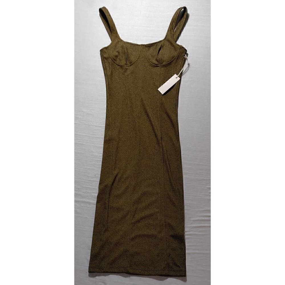 CAPULET X REVOLVE LOLA BUSTIER BODYCON DRESS SIZE SMALL BRONZE NWT